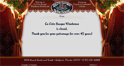 Desktop Screenshot of lacotebasquewinehouse.com