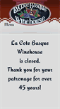 Mobile Screenshot of lacotebasquewinehouse.com